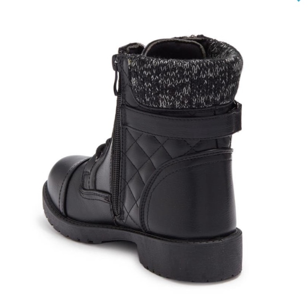 NEW 9 Wanted Quinn Quilted Combat Boot - Picture 2 of 7